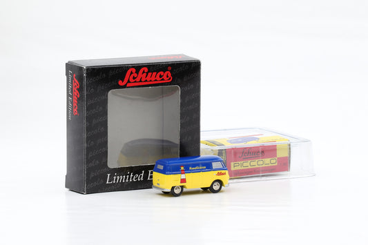 1:90 Schuco Piccolo VW T1 Bus Bulli Nordlichter blau-gelb Limitiert Art.Nr. 77426