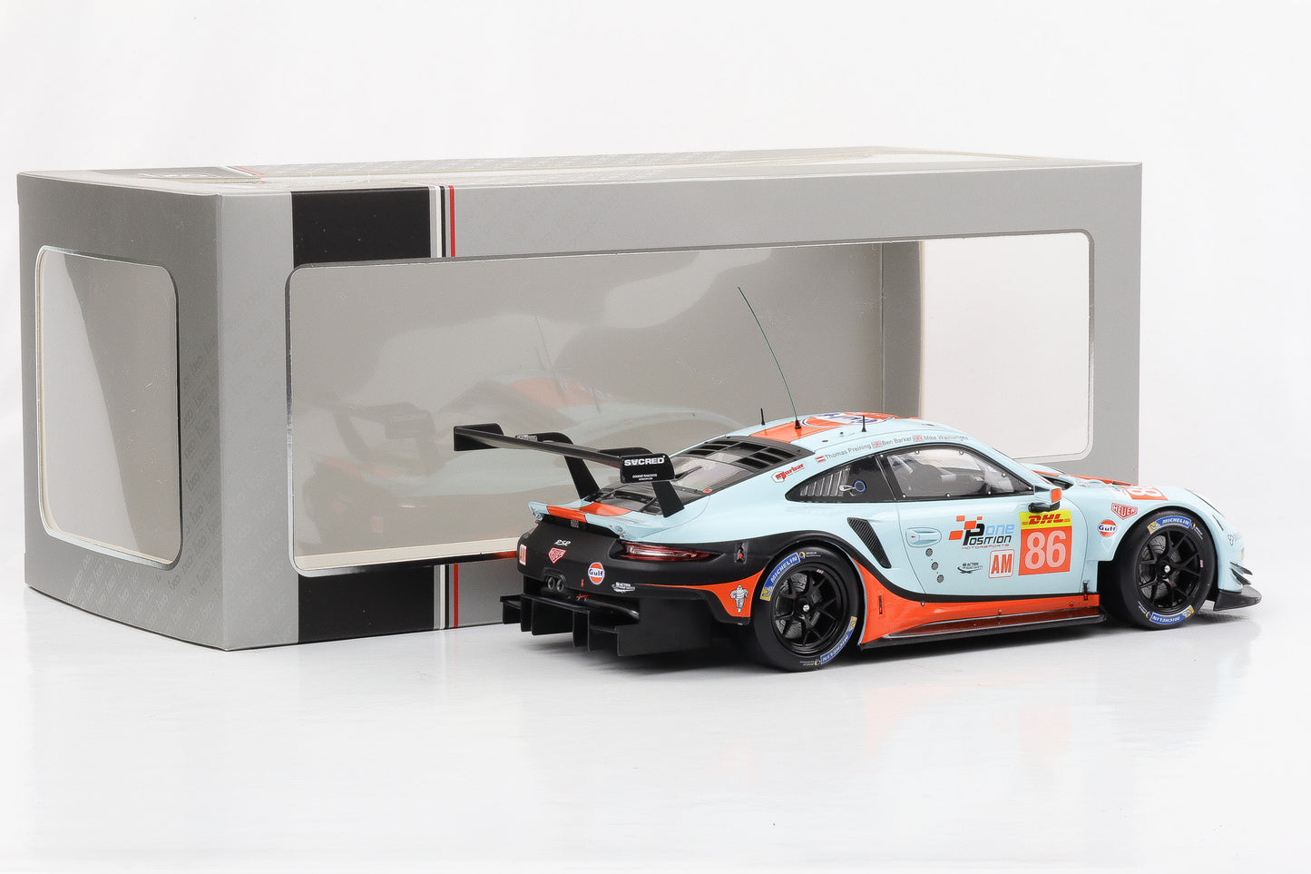 1:18 Porsche 911 RSR #86 1000 Miles Sebring WEC 2019 Gulf Racing Ixo