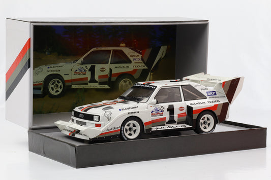 1:18 Werk83 Audi S1 Sport Quattro Pikes Peak #1 Winner Röhrl 1987 Giftbox