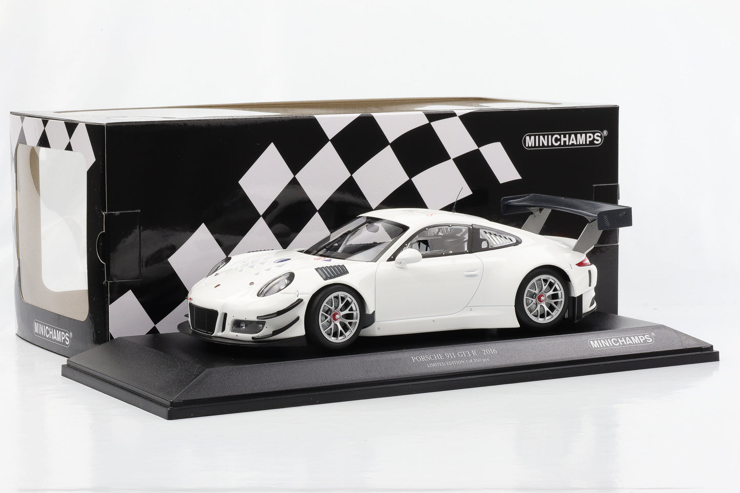 1:18 Minichamps Porsche 911 991 GT3 R 2016 weiß Plain Body limited