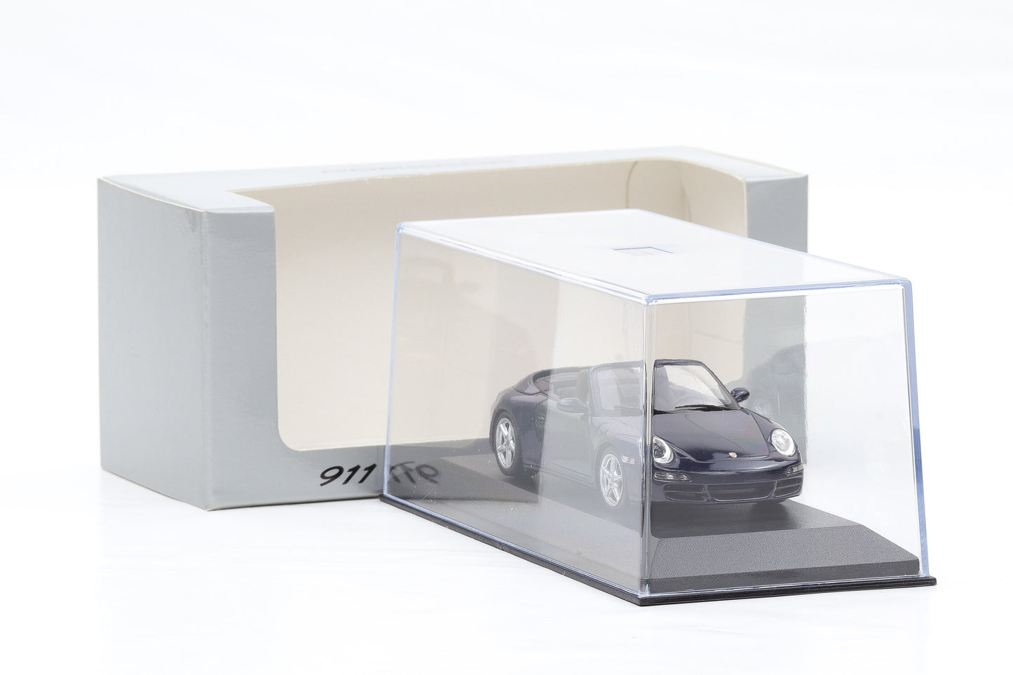 1:43 Minichamps Porsche 911 997 Carrera 4 Cabriolet blau metallic 2004 WAP Dealer