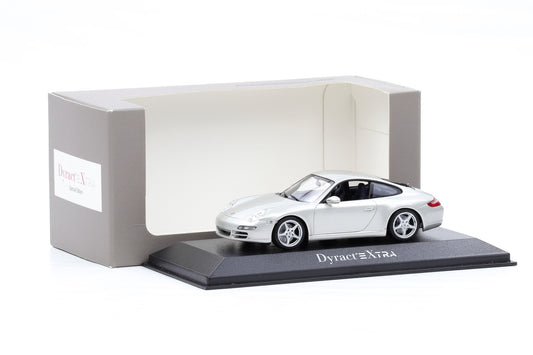 1:43 Minichamps Porsche 911 997 Carrera DyractXtra silber 2005 WAP Dealer