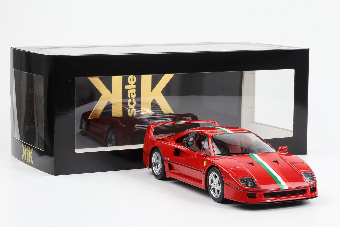1:18 Ferrari F40 1988 Italien Design Streifen 1:18 KK-Scale diecast