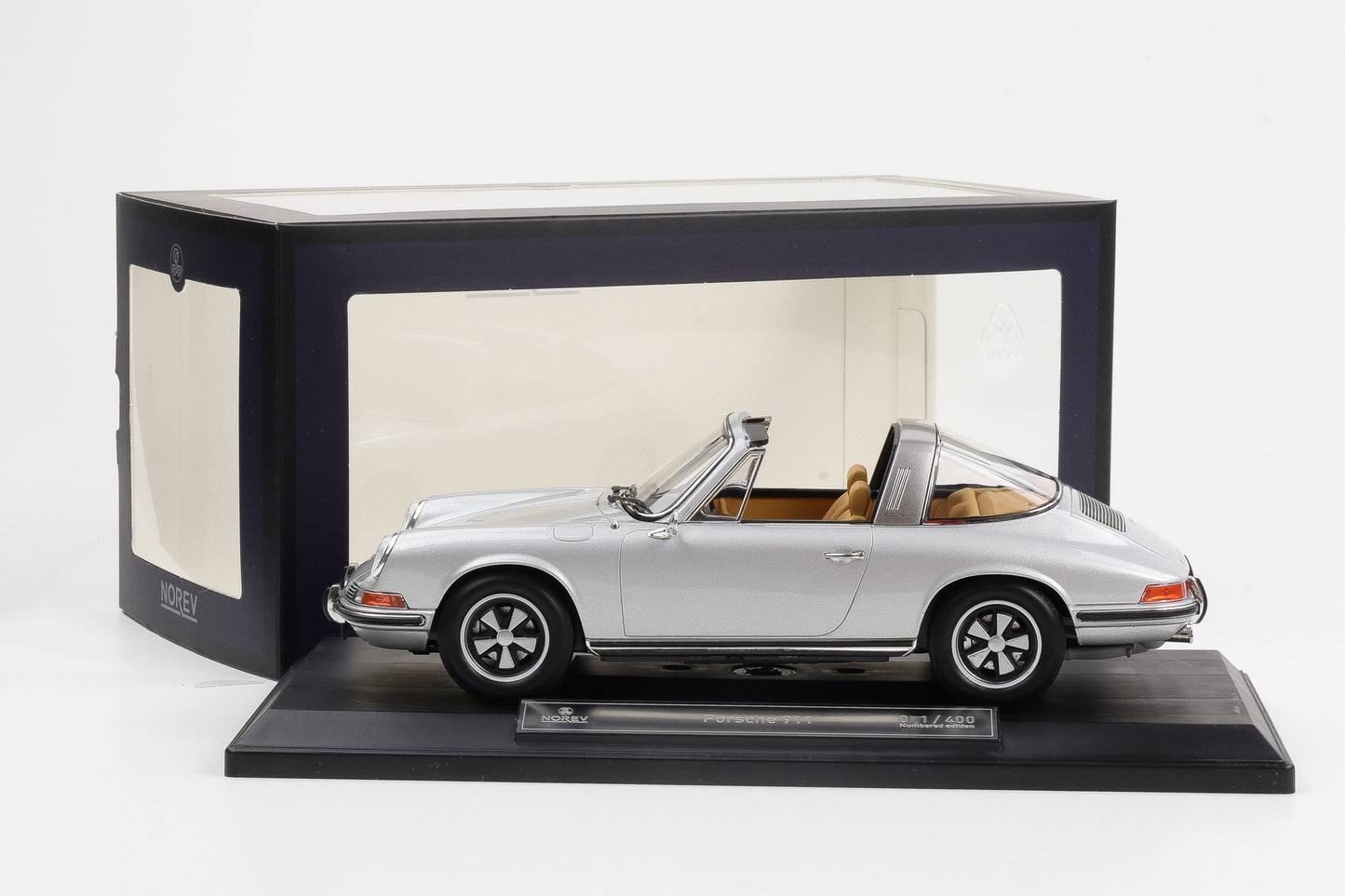 1:18 Norev Porsche 911 E 1969 Targa Silber Exclusive Ltd 400 pcs Norev