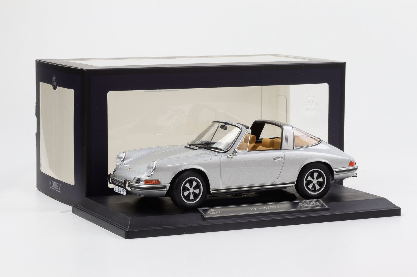 1:18 Norev Porsche 911 E 1969 Targa Silber Exclusive Ltd 400 pcs Norev
