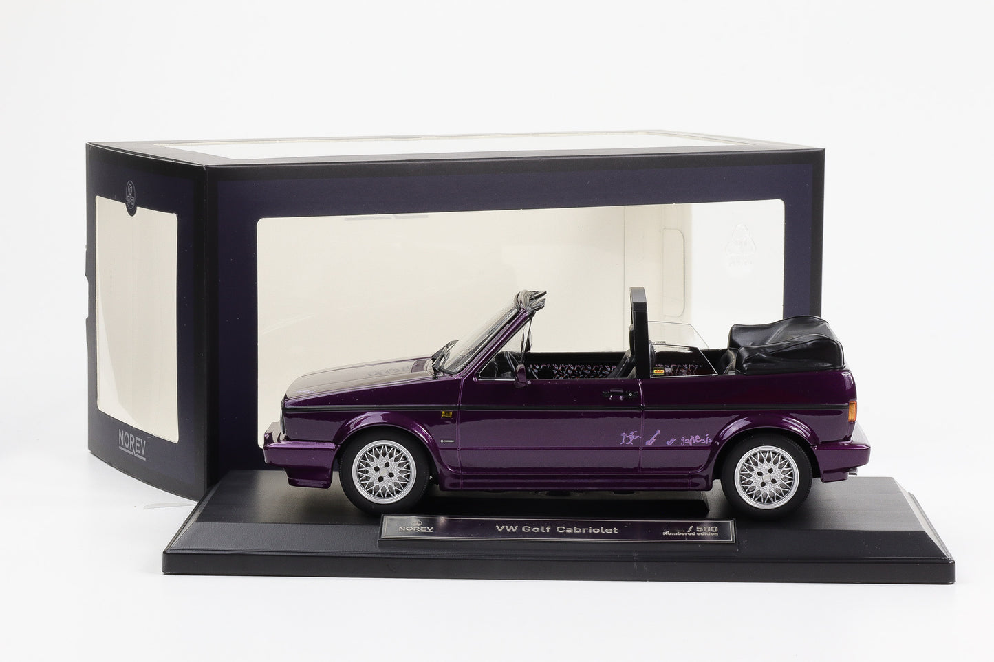 1:18 Norev Volkswagen VW Golf 1 Cabriolet Genesis 1992 purple metallic Limited