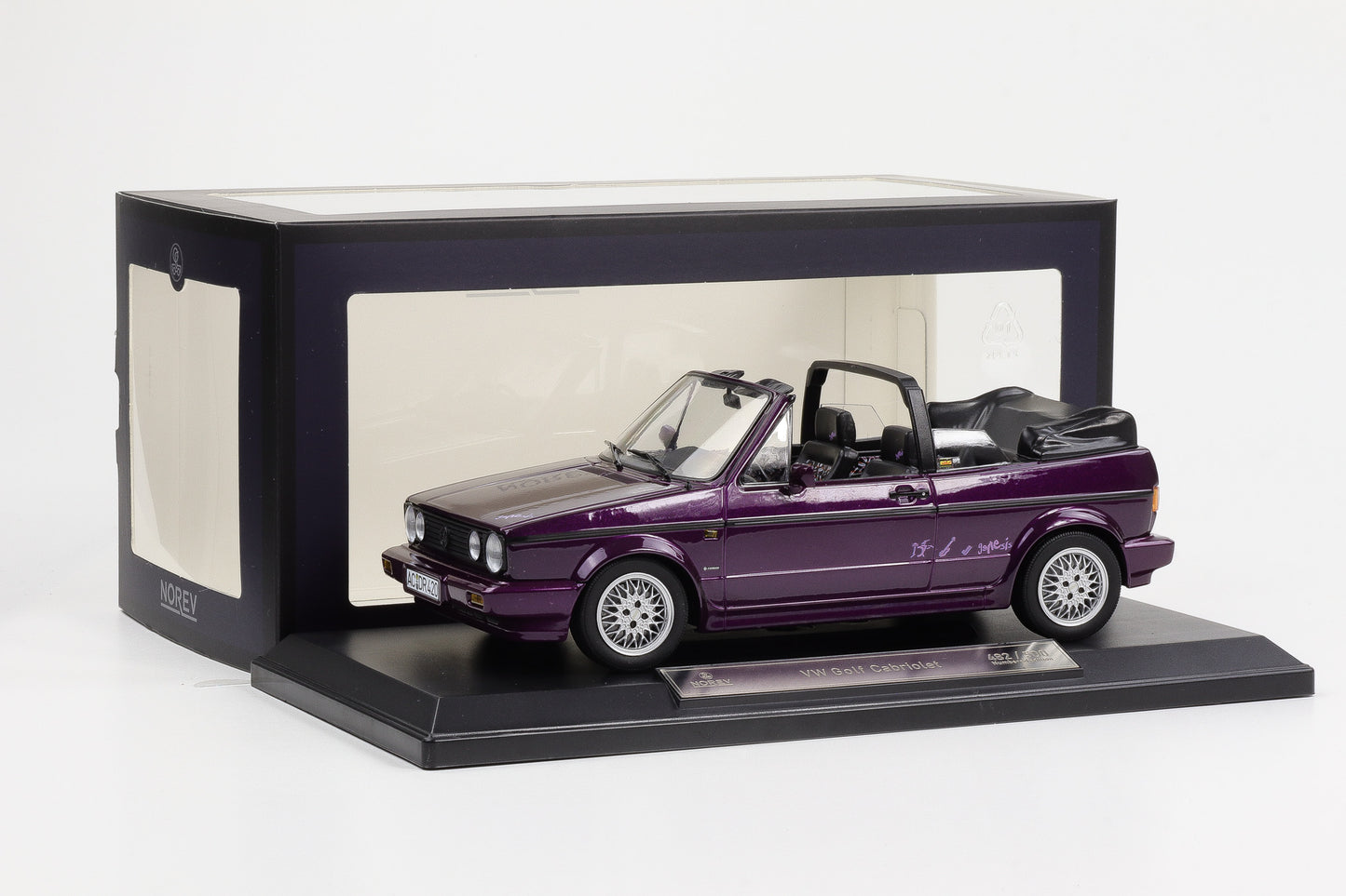 1:18 Norev Volkswagen VW Golf 1 Cabriolet Genesis 1992 purple metallic Limited