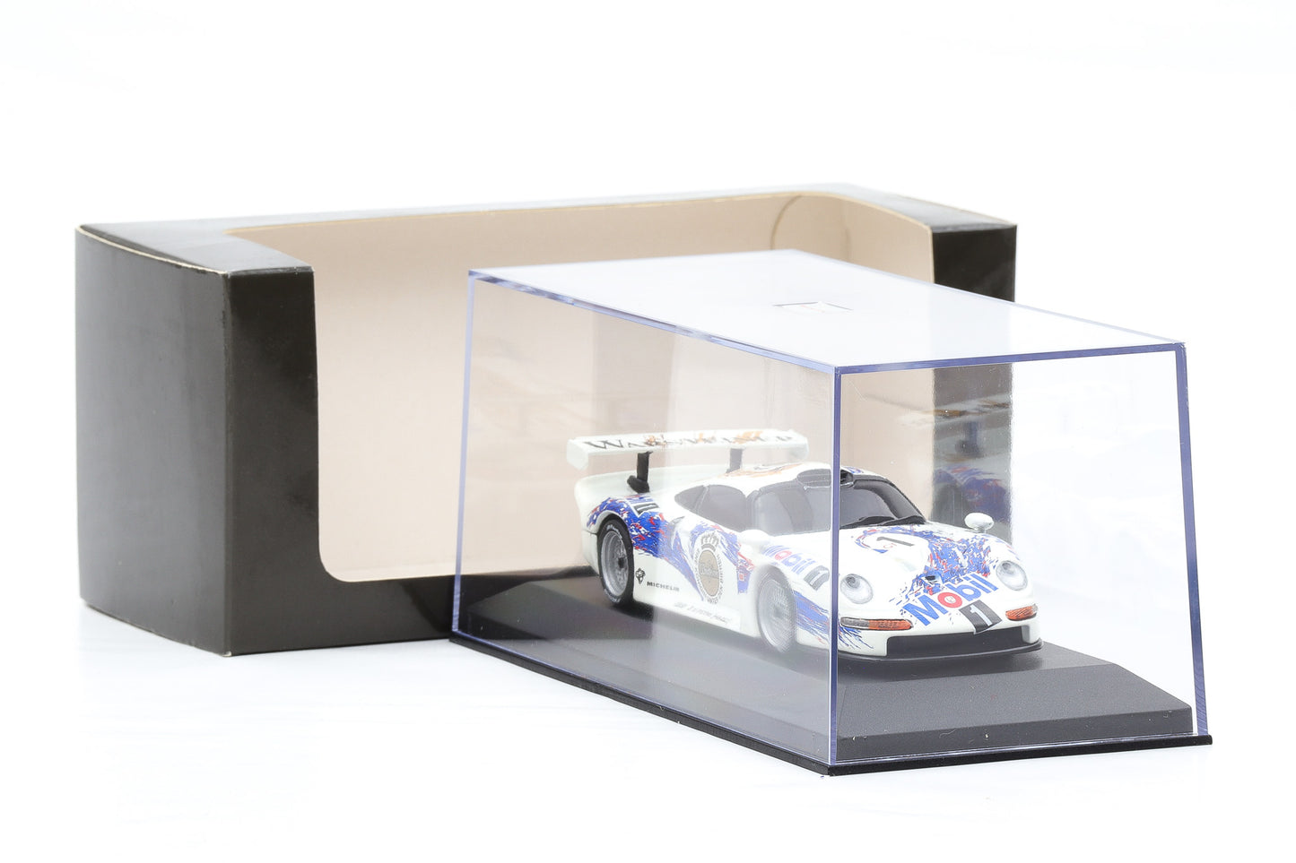 1:43 Minichamps Porsche 911 GT1 Porsche Black Window Mobil 1996 WAP Dealer