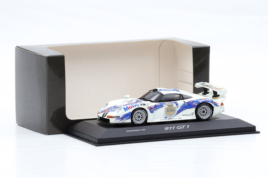 1:43 Minichamps Porsche 911 GT1 Porsche Black Window Mobil 1996 WAP Dealer
