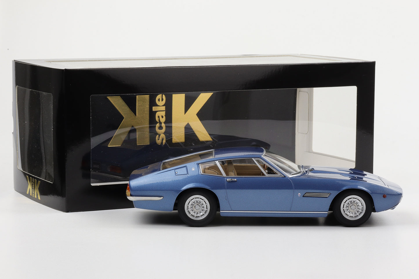 1:18 Maserati Ghibli Coupe 1969 blau metallic 1:18 KK-Scale diecast
