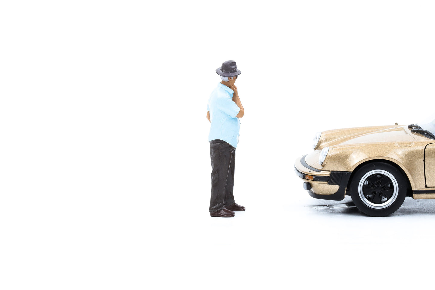 1:24 Figur Weed Car Show Figuren Mann mit Hut American Diorama 38309