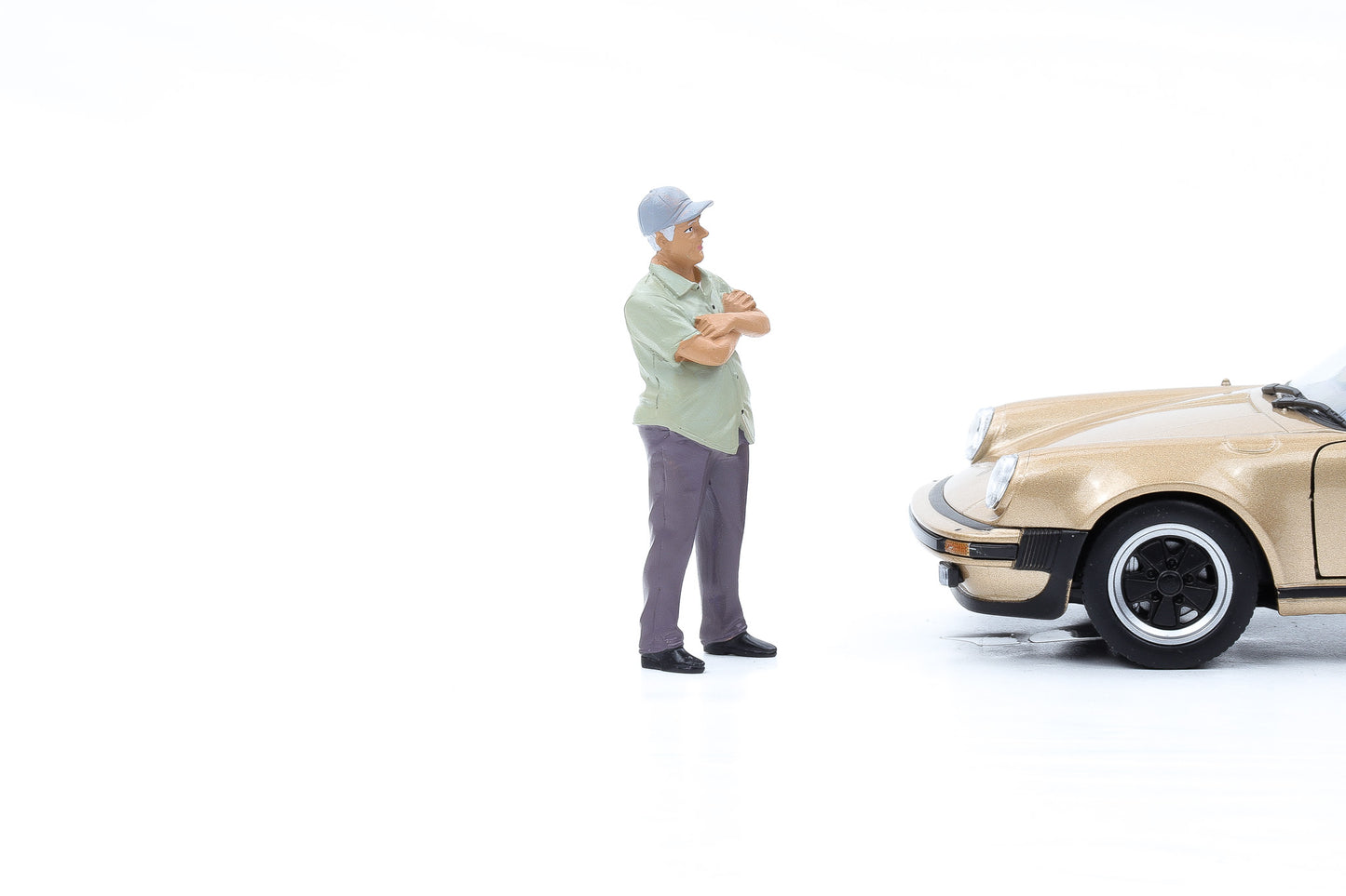 1:24 Figur Weed Car Show Figuren Mann mit Cap American Diorama 38310