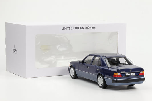 1:18 Norev Mercedes-Benz 500 E W124 5.0 V8 Limousine 1990 nautic blau metallic