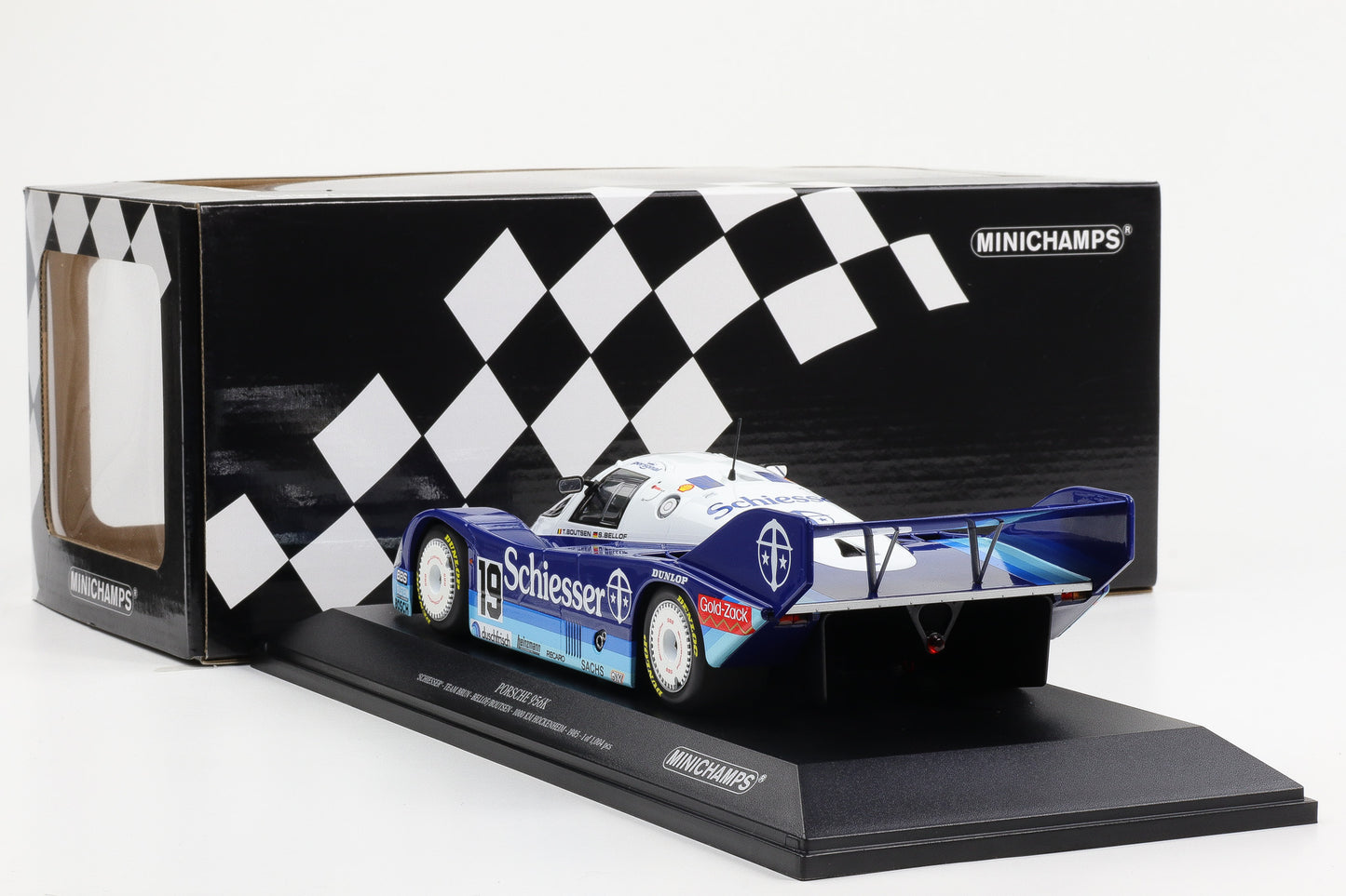1:18 Porsche 956K Schiesser Team Brun Bellof Boutsen Hockenheim Minichamps