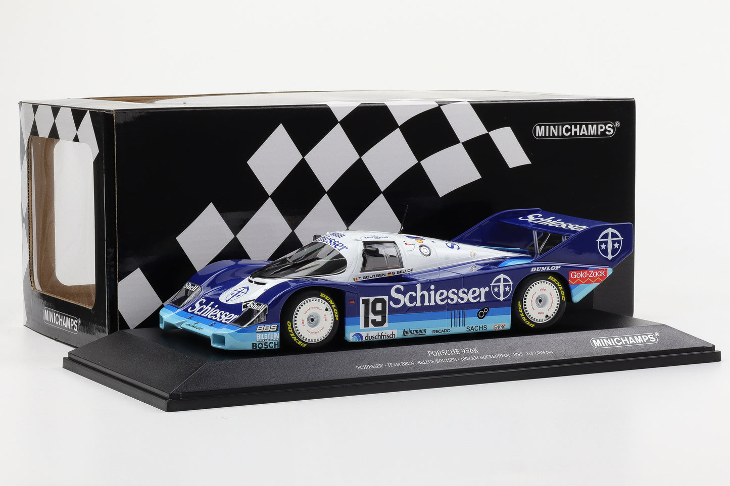 1:18 Porsche 956K Schiesser Team Brun Bellof Boutsen Hockenheim Minichamps