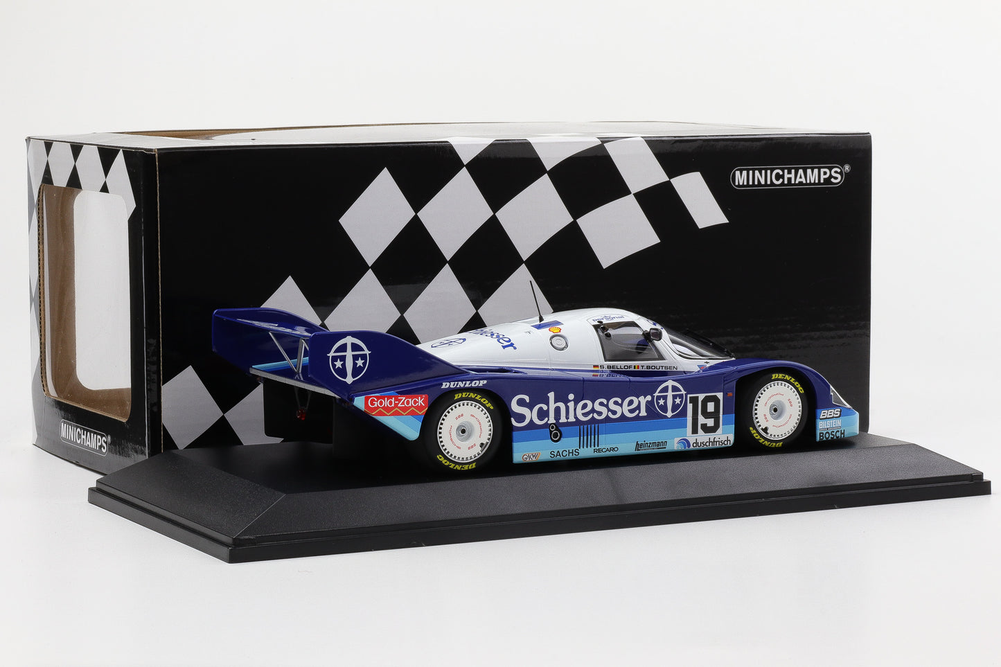 1:18 Porsche 956K Schiesser Team Brun Bellof Boutsen Hockenheim Minichamps