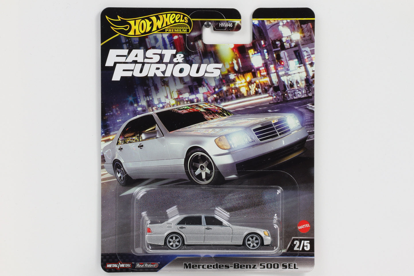 1:64 Hot Wheels Premium Mercedes-Benz 500 SEL Furious Tokyo Drift