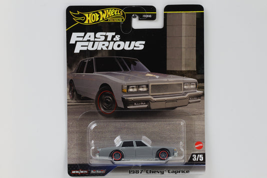 1:64 Hot Wheels Premium 1987 Chevrolet Caprice Fast & Furious 7