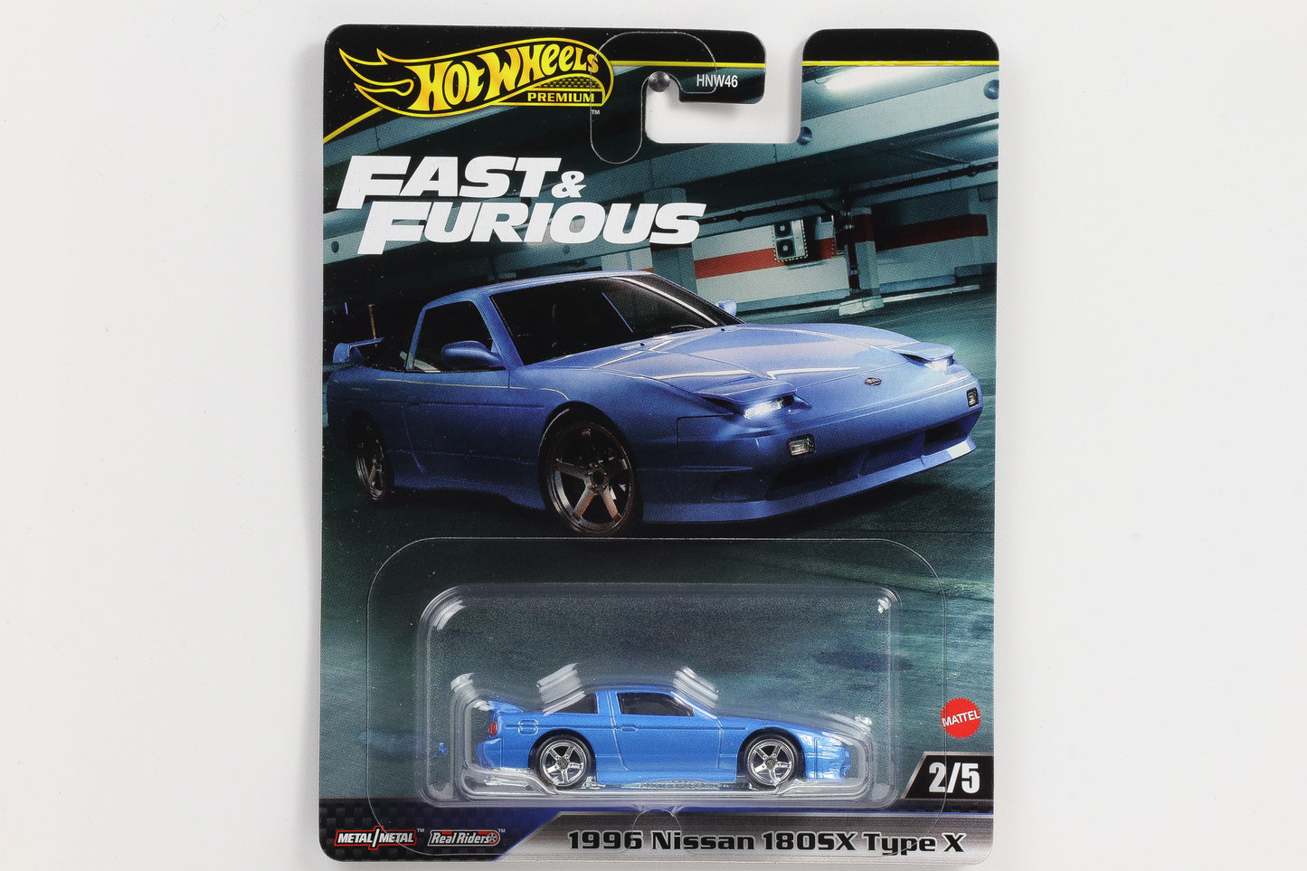 1:64 Hot Wheels Premium 1996 Nissan 180SX Type X Tokyo Drift Furious