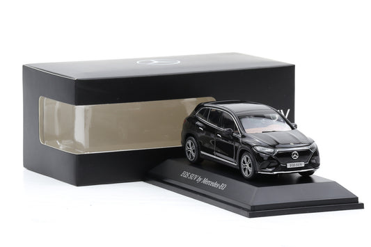 1:43 Spark Mercedes-Benz EQ EQS SUV X296 Obsidianschwarz 2022 Dealer Acrylbox