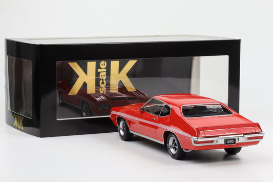 1:18 Pontiac LeMans GTO 1972 hellrot KK Scale diecast