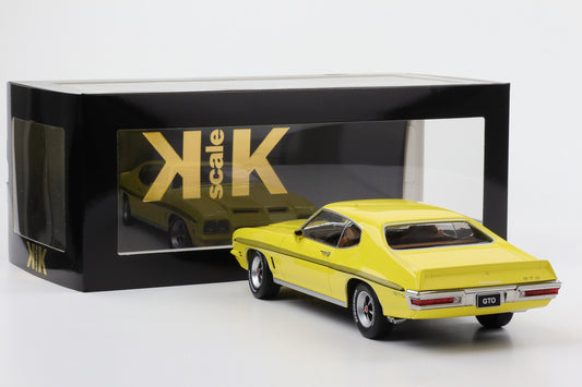 1:18 Pontiac LeMans GTO 1972 gelb KK Scale diecast