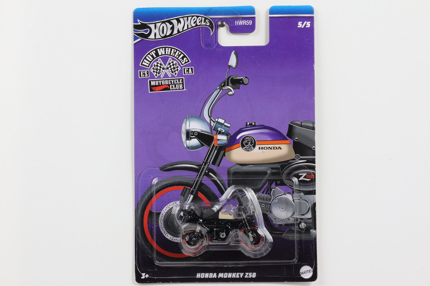 1:64 Hot Wheels Motorcycle Club Honda Monkey Z50 GDG44-977 HWR59