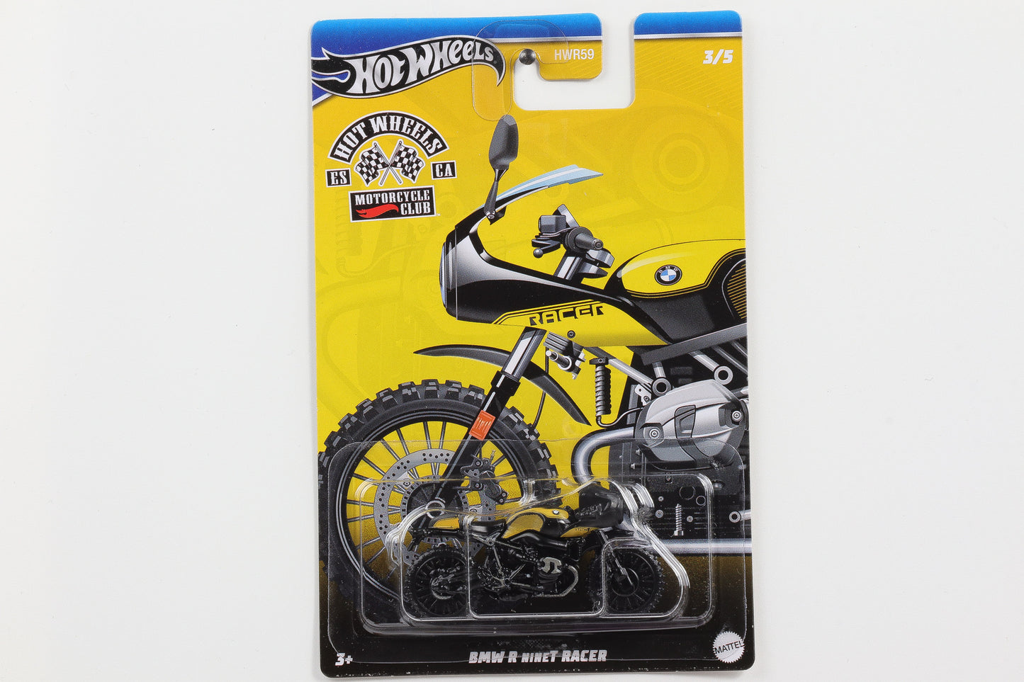 1:64 Hot Wheels Motorcycle Club BMW R Ninet Racer Gelb schwarz GDG44-977 HWR59