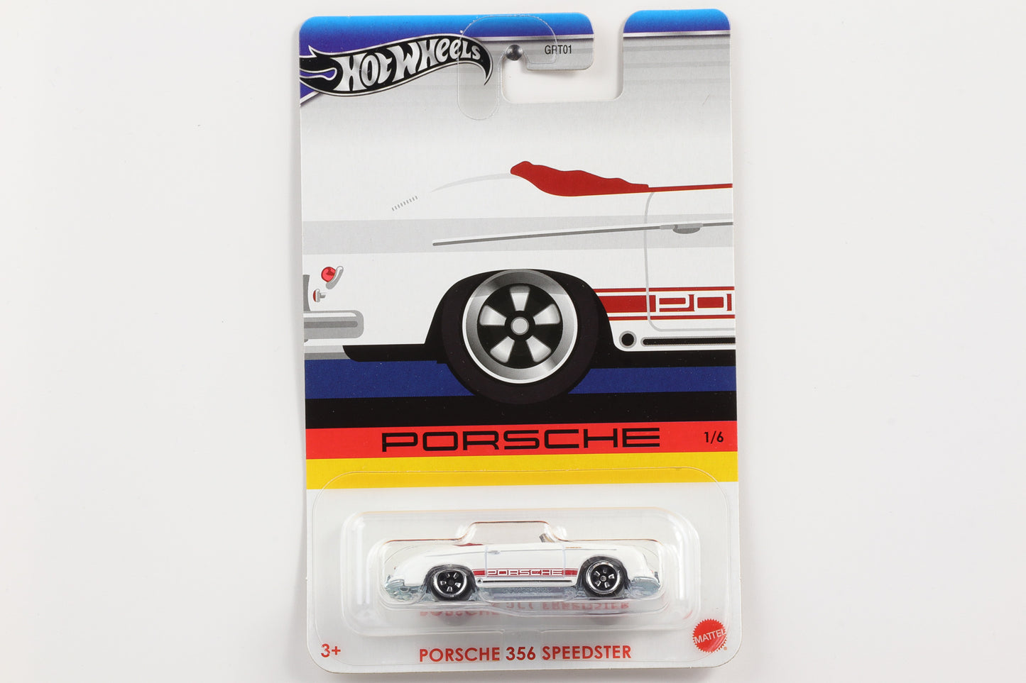 1:64 Hot Wheels Porsche Celebration 356 Speedster weiss roter Schriftzug GRT01-979G