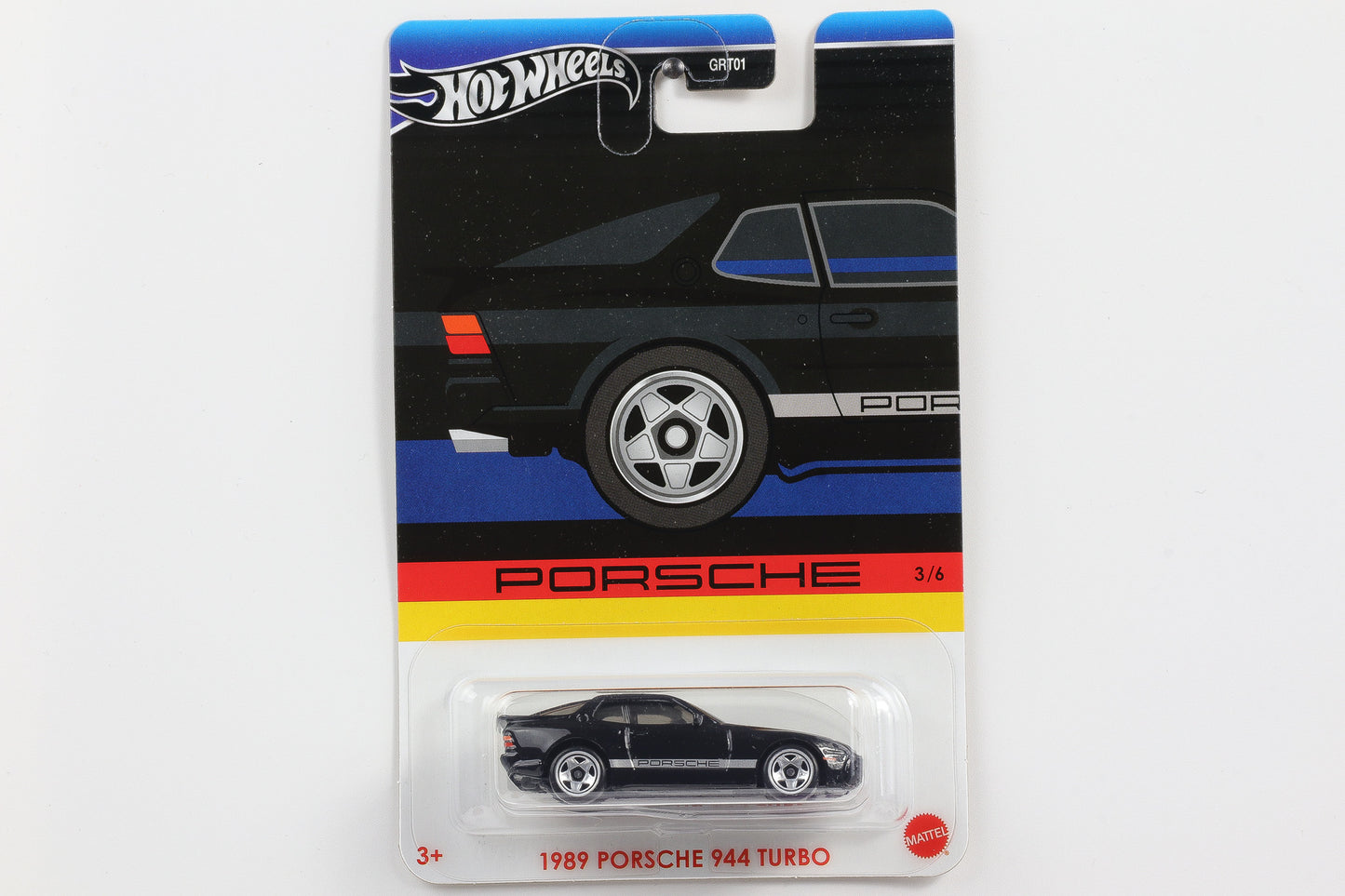 1:64 Hot Wheels Porsche Celebration 944 Turbo schwarz 1989 Schriftzug GRT01-979G
