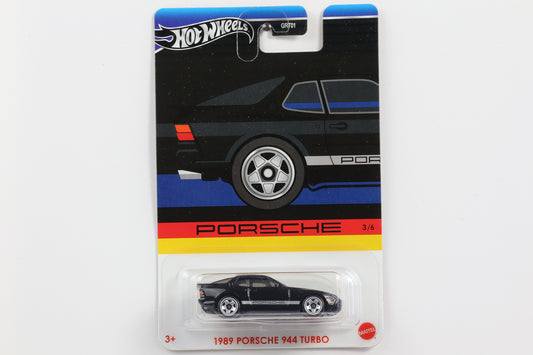 1:64 Hot Wheels Porsche Celebration 944 Turbo schwarz 1989 Schriftzug GRT01-979G