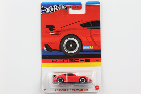 1:64 Hot Wheels Porsche Celebration 718 Cayman GT4 rot GRT01-979G HRW60