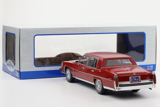 1:18 Cadillac Fleetwood Brougham dunkelrot metallic 1982 MCG diecast