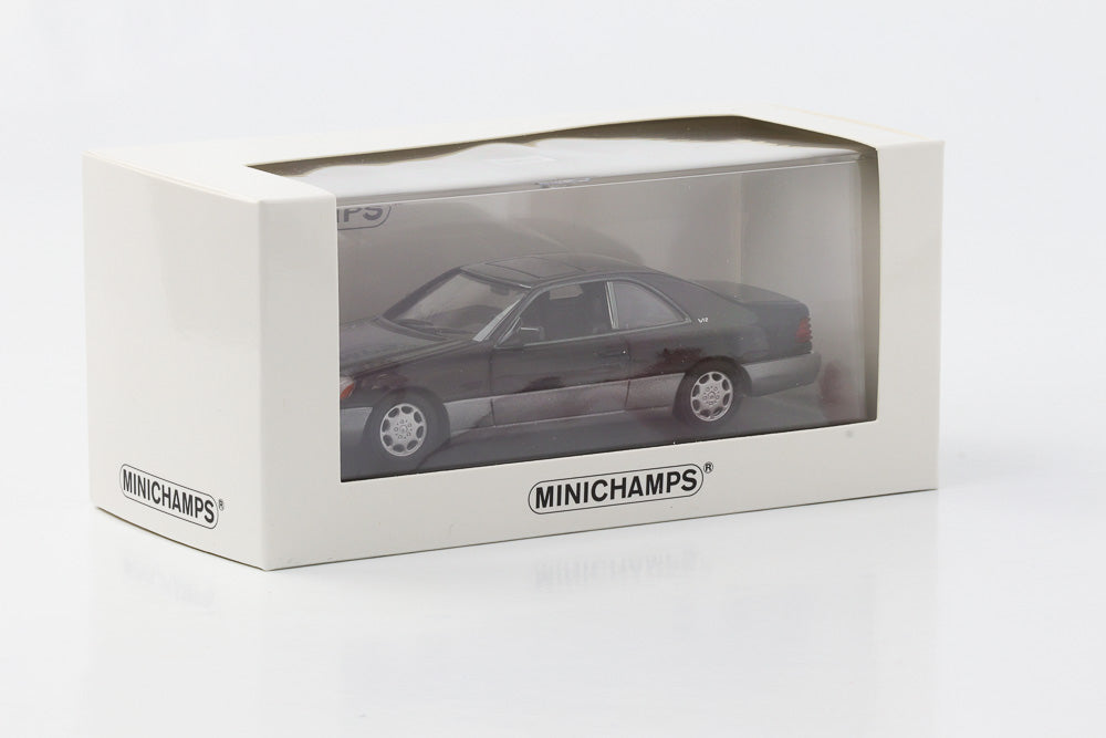 1:43 Mercedes-Benz 600 SEC C140 1992 schwarz Minichamps limited
