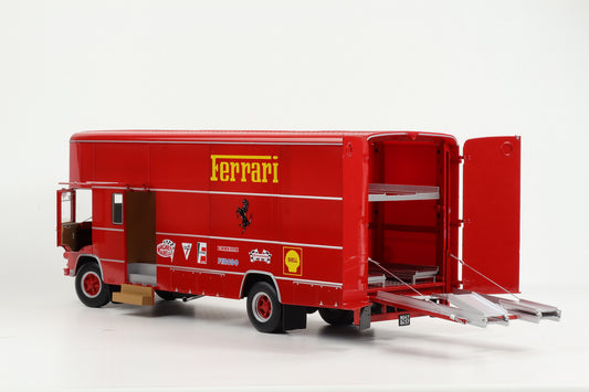 1:18 CMR OM Fiat 150 Rolfo F1 Scuderia Ferrari 70er Jahre Renntransporter Formel 1