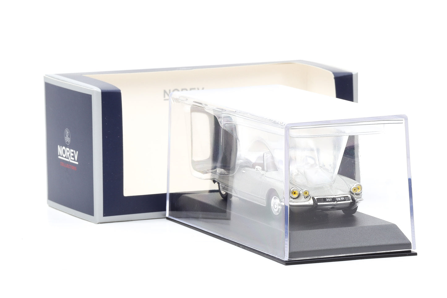 1:43 Norev Citroen DS 19 Cabriolet pearl grey 1965 Dach abnehmbar 157084