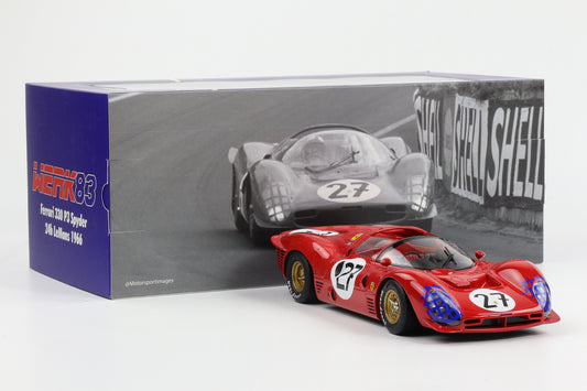 1:18 Ferrari 330 P3 Spider #27 24H Le Mans 1966 Ginther Rodriguez WERK83 diecast