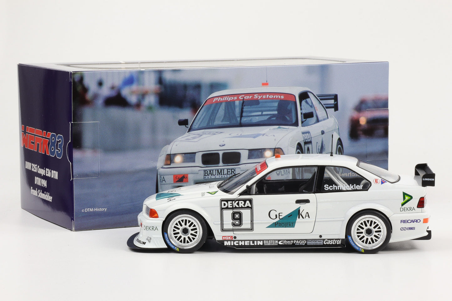 1:18 BMW 325i Coupe E36 DTM Ge-Ka #9 DTM 1994 Schmickler Werk83
