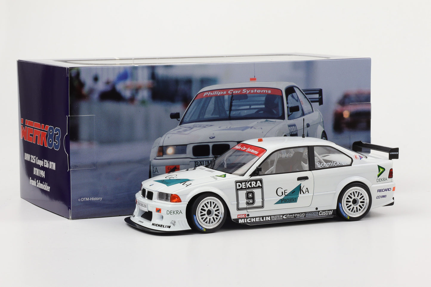 1:18 BMW 325i Coupe E36 DTM Ge-Ka #9 DTM 1994 Schmickler Werk83