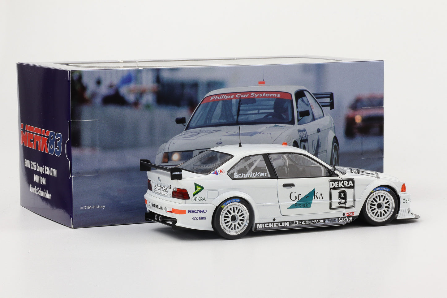 1:18 BMW 325i Coupe E36 DTM Ge-Ka #9 DTM 1994 Schmickler Werk83