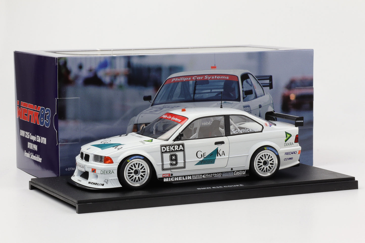1:18 WERK83 BMW 3 Series E36 Coupe DTM 1994 Frank Schmickler diecast