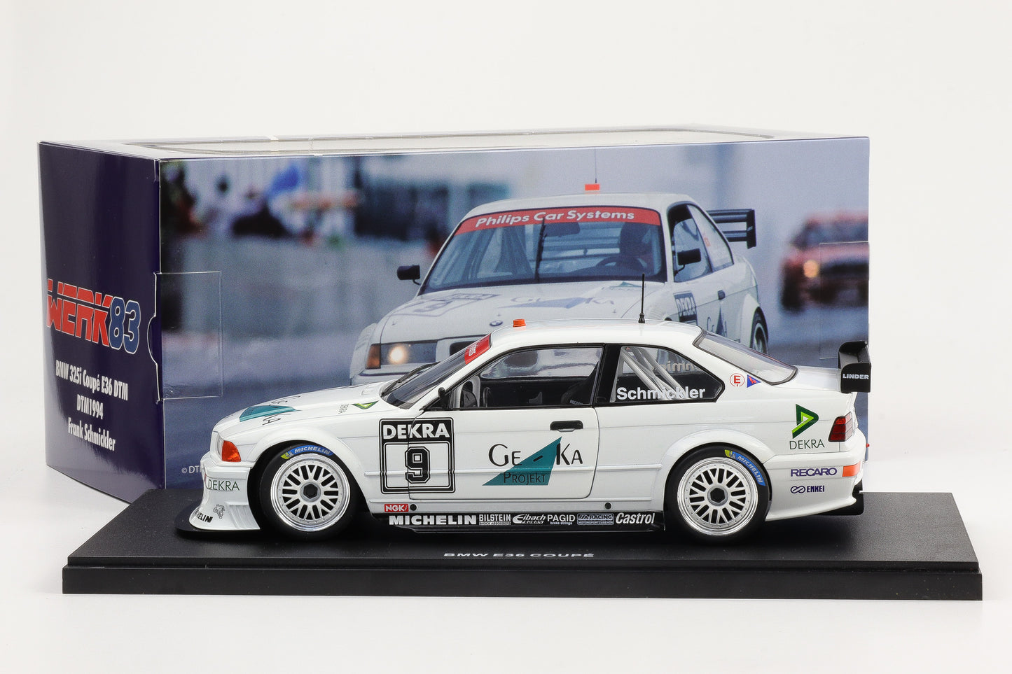 1:18 WERK83 BMW 3 Series E36 Coupe DTM 1994 Frank Schmickler diecast