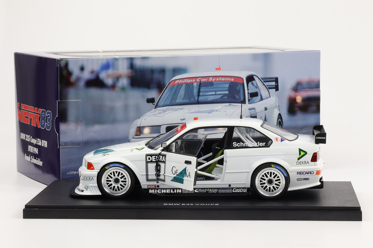 1:18 WERK83 BMW 3 Series E36 Coupe DTM 1994 Frank Schmickler diecast