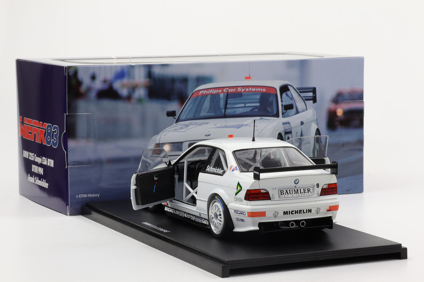 1:18 WERK83 BMW 3 Series E36 Coupe DTM 1994 Frank Schmickler diecast