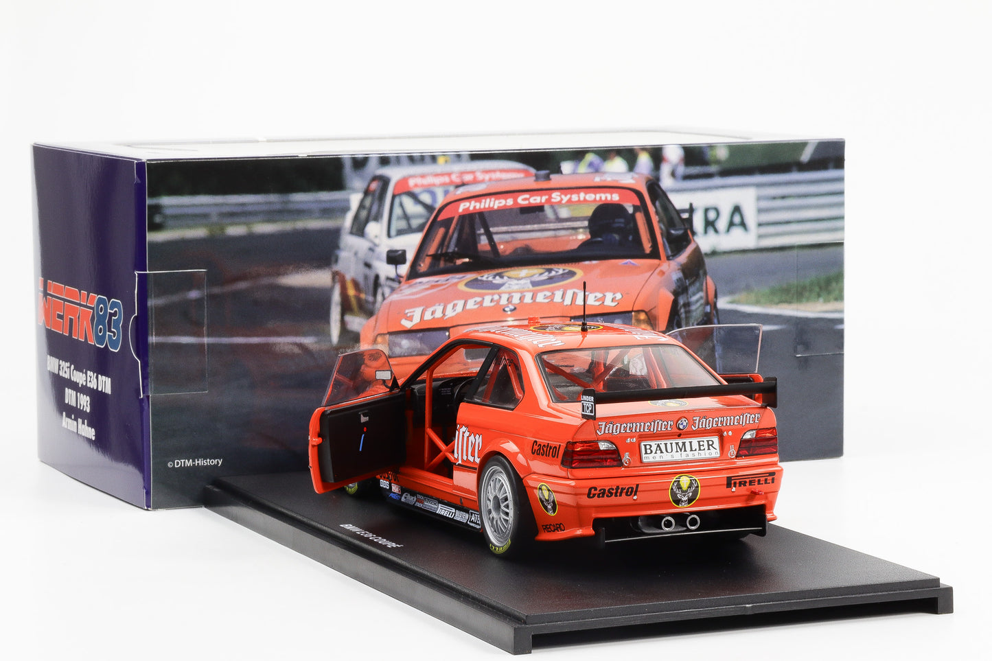 1:18 BMW 3er 325i Coupe E36 DTM Jägermeister #9 DTM 1993 Hahne Werk83