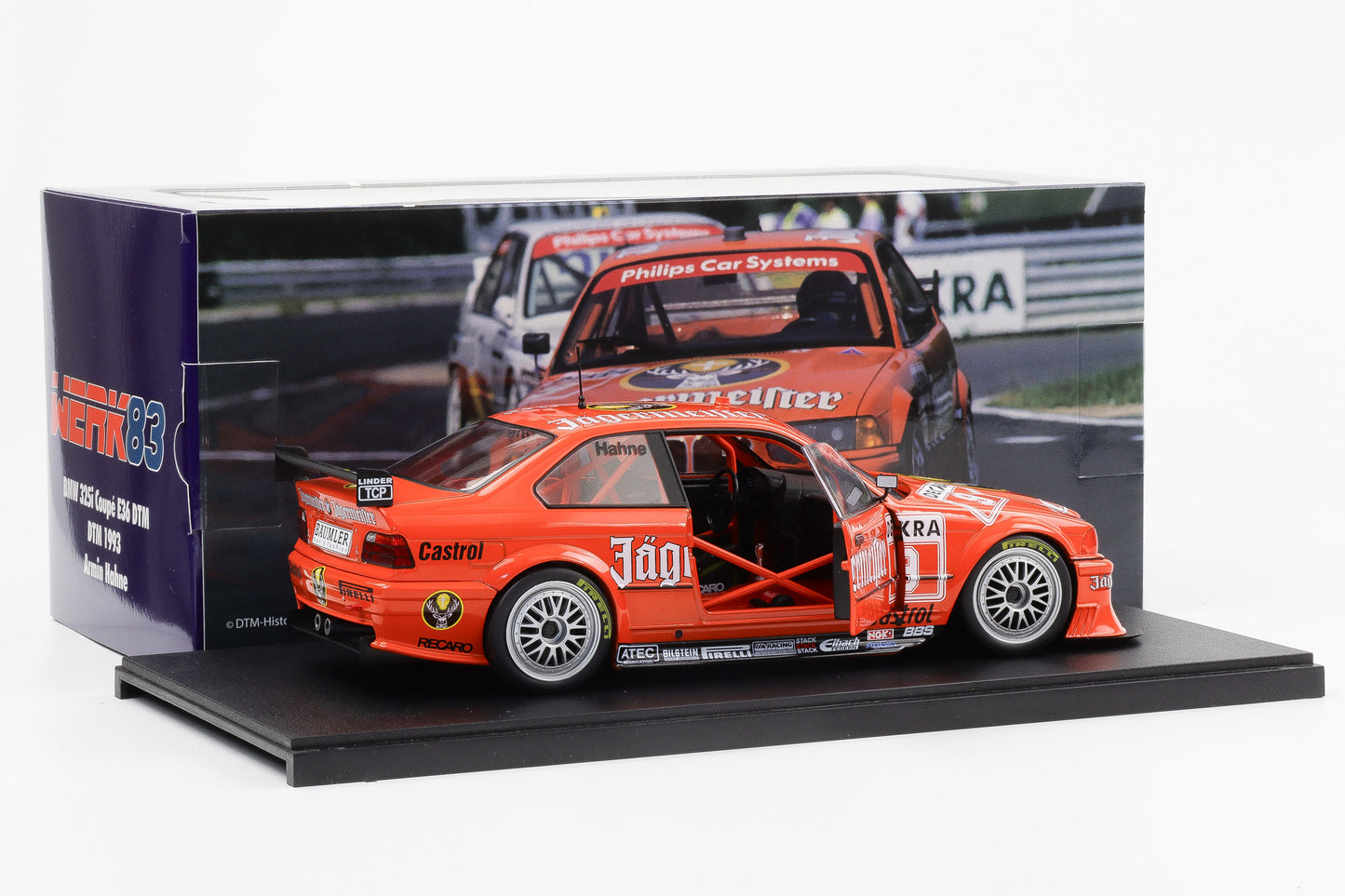 1:18 BMW 3er 325i Coupe E36 DTM Jägermeister #9 DTM 1993 Hahne Werk83