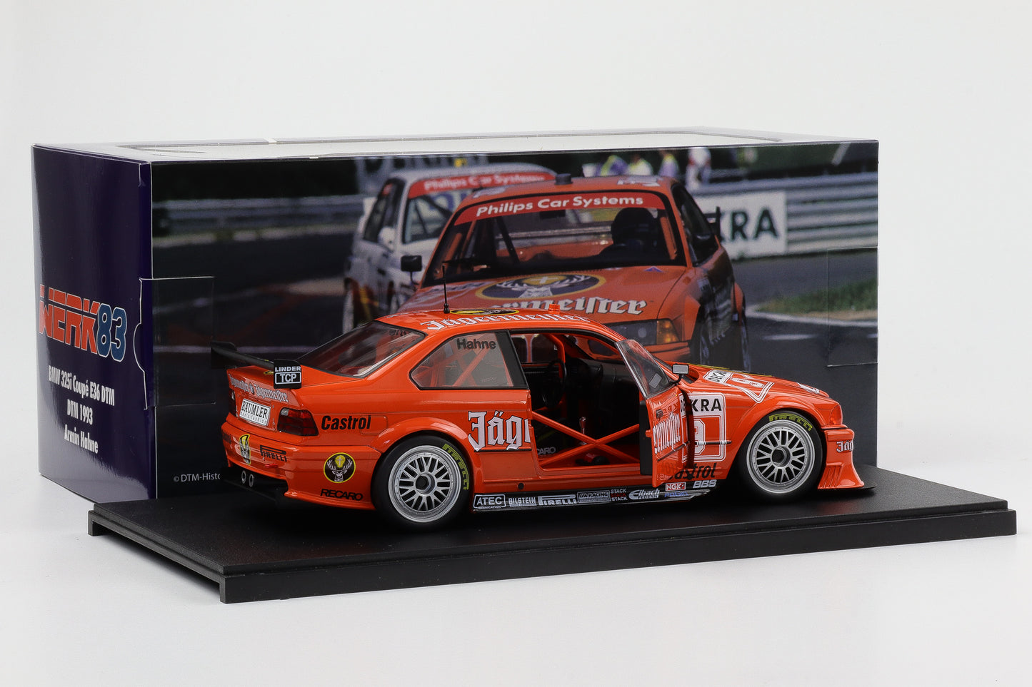 1:18 BMW 325i Coupe E36 DTM Jägermeister #9 DTM 1993 Hahne Werk83