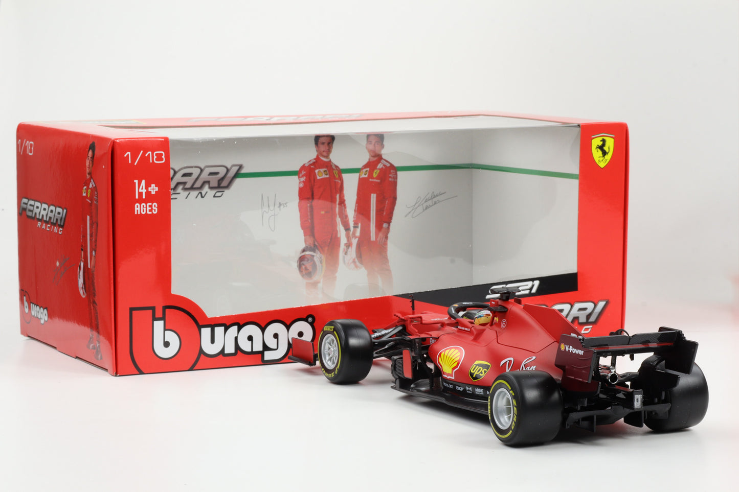 1:18 BBURAGO Carlos Sainz jr. Ferrari SF21 #55 Formel 1 2021 limited