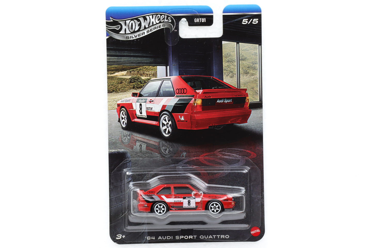 1:64 Hot Wheels Silver Series Racing Course Audi 90 R8 E-Tron RS5 Sport Quattro