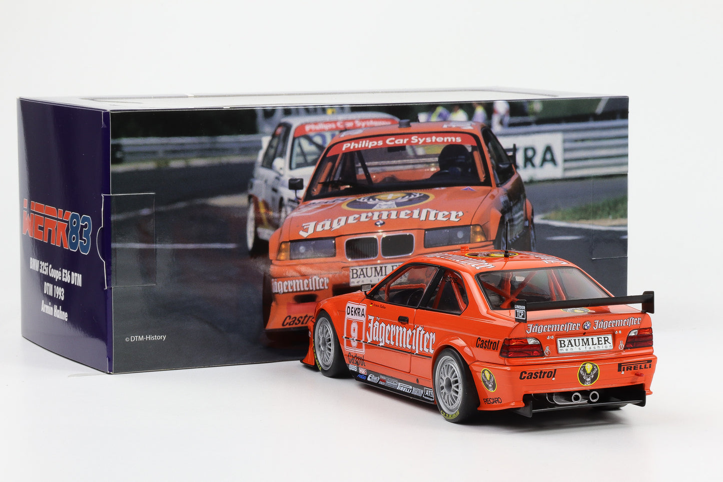 1:18 BMW 3 Series 325i E36 Coupe Jägermeister #9 Hahne DTM 1993 WERK83